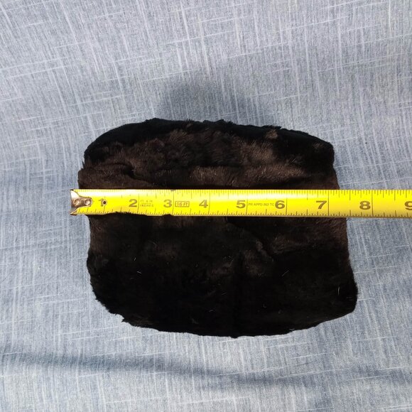 1940's Black Sheared Beaver Fur Muff - Picture 6 of 7